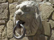 Montefioralle lion head